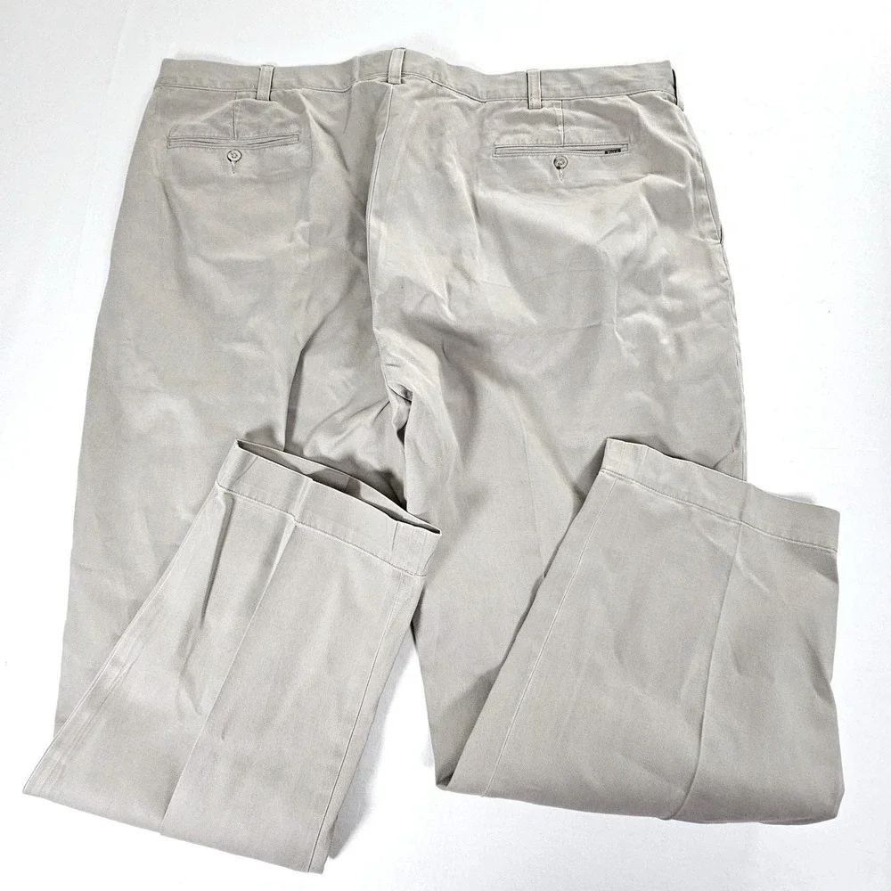 Polo Ralph Lauren Mens Big & Tall Khaki Chino Pants 46x30 Tan Cotton Twill